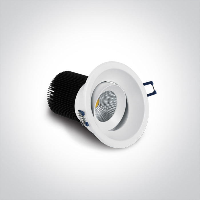ONE Light Recessed LED Downlight 12W 1100lm 3000K CRI90 IP20 White 11112TA/W/W