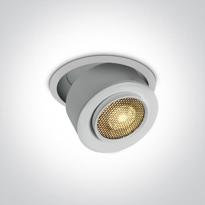 ONE Light | 11115G/W/W WHITE RECESSED COB 15W WW IP20 15-45deg ADJUSTABLE 230V HONEYCOMB - OEM NORDIC - Quality Parts Distribution