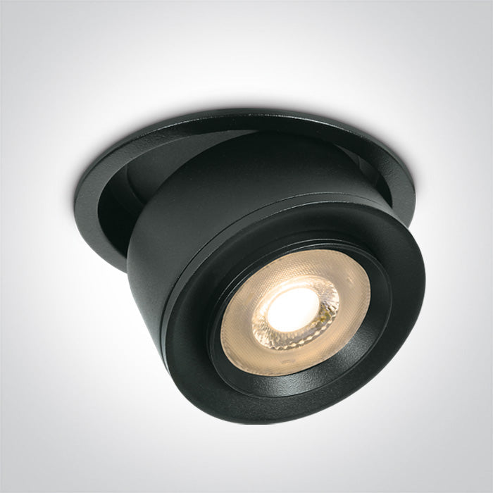 ONE Light Recessed LED Downlight 25W 2500lm 3000K CRI90 IP20 Black 11128G/B/W