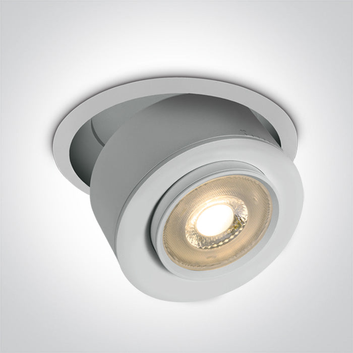 ONE Light Recessed LED Downlight 25W 2500lm 3000K CRI90 IP20 White 11128G/W/W