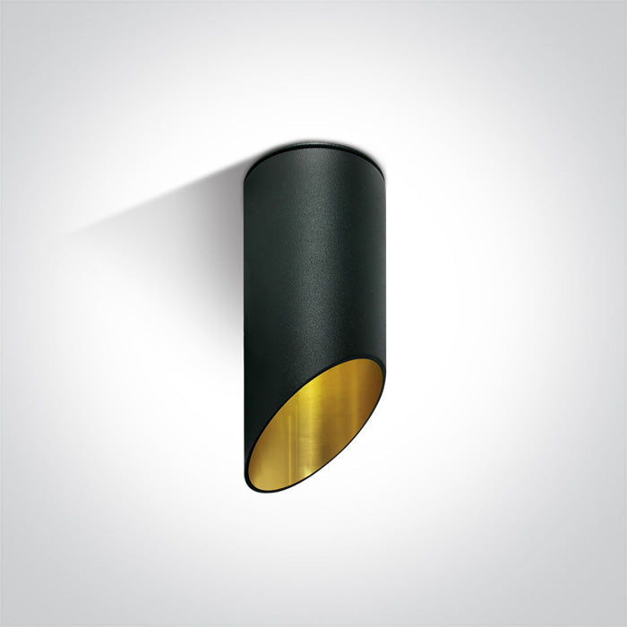 ONE Light Ceiling Light GU10 10W IP20 Black-Gold 12105E1/B/GL