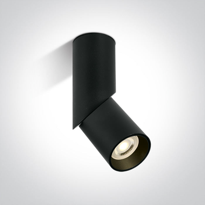 ONE Light Ceiling Light GU10 10W IP20 Black 12105E4/B