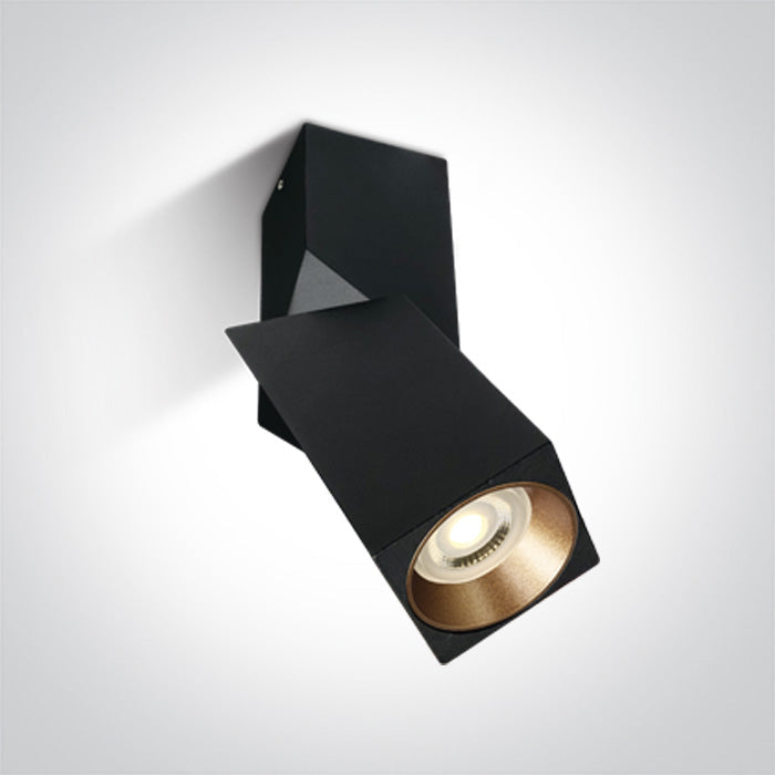 ONE Light Ceiling Light GU10 10W IP20 Black 12105E6/B