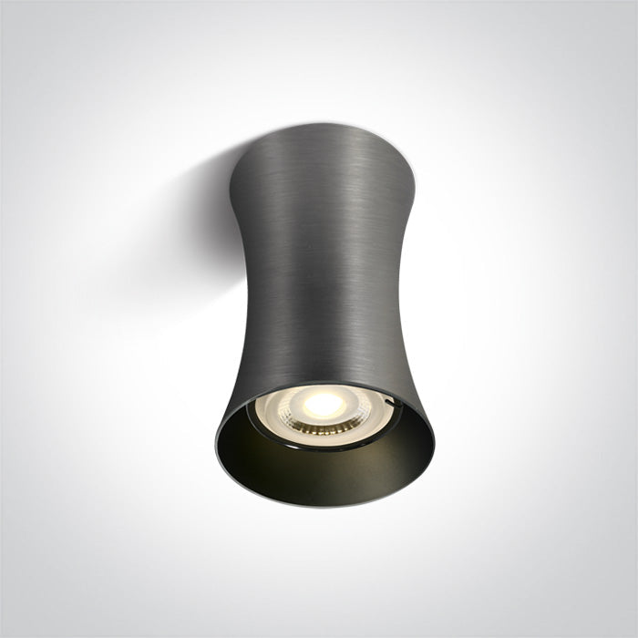 ONE Light Ceiling Light GU10 10W IP20 Metal Grey 12105F/MG