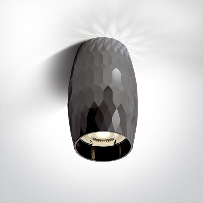 ONE Light Ceiling Light GU10 10W IP20 Dark Chrome 12105H/DC
