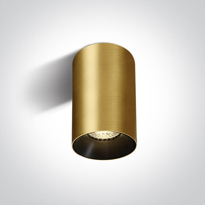 ONE Light Ceiling Light GU10 10W IP20 Brushed Brass 12105M/BBS