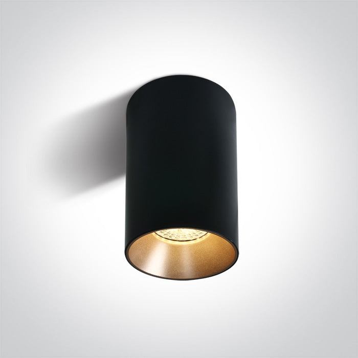 ONE Light Ceiling Light GU10 10W IP20 Black 12105M/B