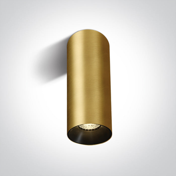 ONE Light Ceiling Light GU10 10W IP20 Brushed Brass 12105MA/BBS