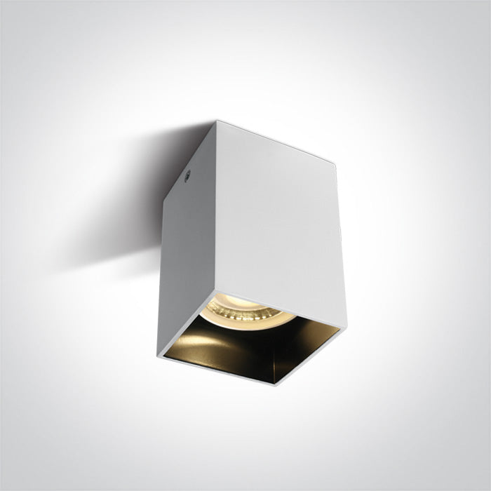 ONE Light Ceiling Light GU10 10W IP20 White-Black 12105NA/W