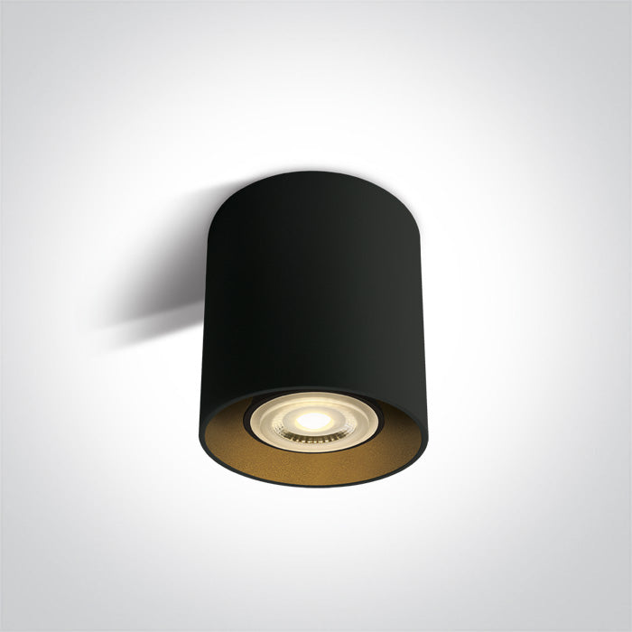 ONE Light Ceiling Light GU10 10W IP20 Black 12105T/B