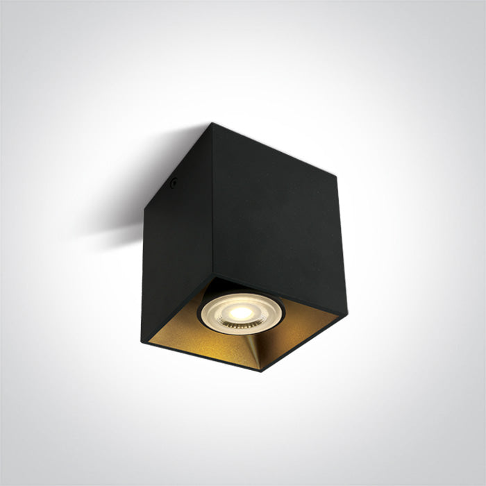 ONE Light Ceiling Light GU10 10W IP20 Black 12105TA/B