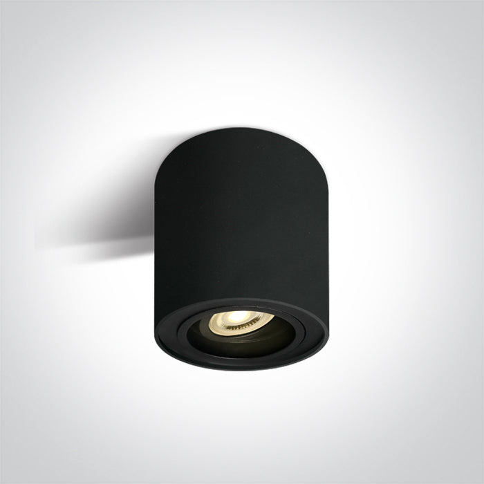 ONE Light Ceiling Light GU10 10W IP20 Black 12105Y/B