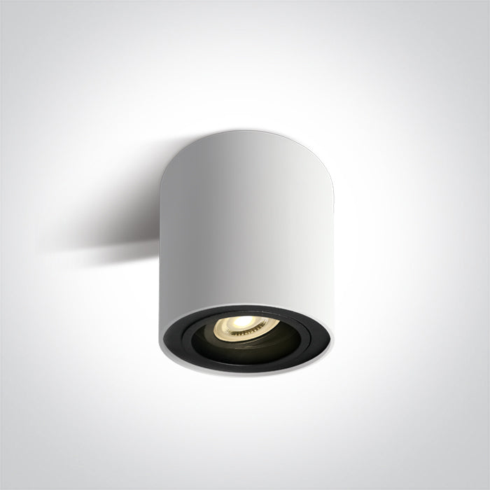 ONE Light Ceiling Light GU10 10W IP20 White-Black 12105Y/W