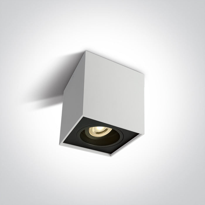 ONE Light Ceiling Light GU10 10W IP20 White 12105YA/W