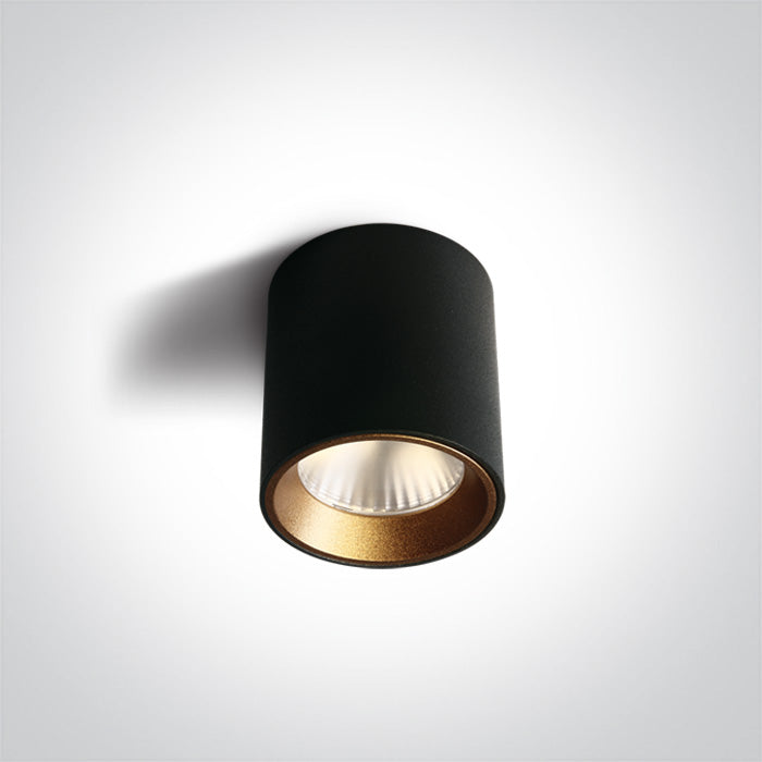 ONE Light Ceiling Light 7W 500lm 3000K CRI80 IP20 Black 12107K/B/W