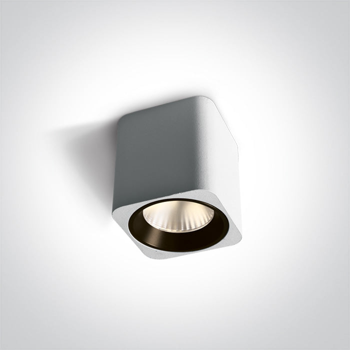ONE Light | 12107KA/W/W WHITE LED 7W WW 35deg 230V SQUARE DIMMABLE - OEM NORDIC - Quality Parts Distribution