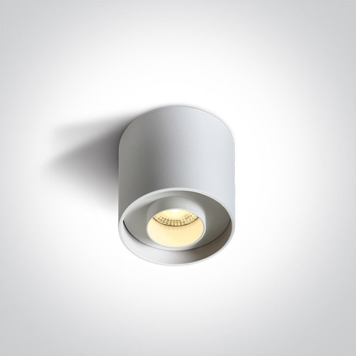 ONE Light Ceiling Light 8W 560lm 3000K CRI90 IP20 White 12108D/W/W