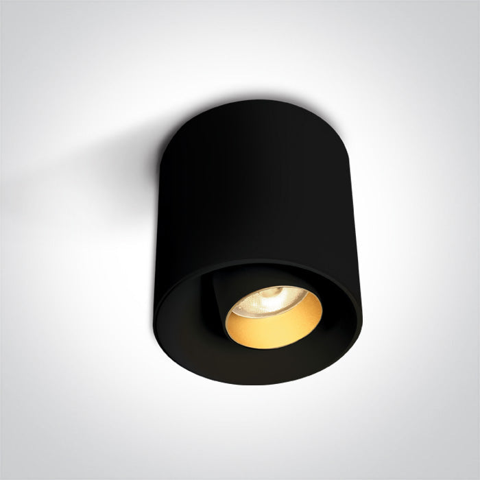 ONE Light Recessed LED Downlight 8W 720lm 3000K CRI90 IP20 Black 12108T/B/W