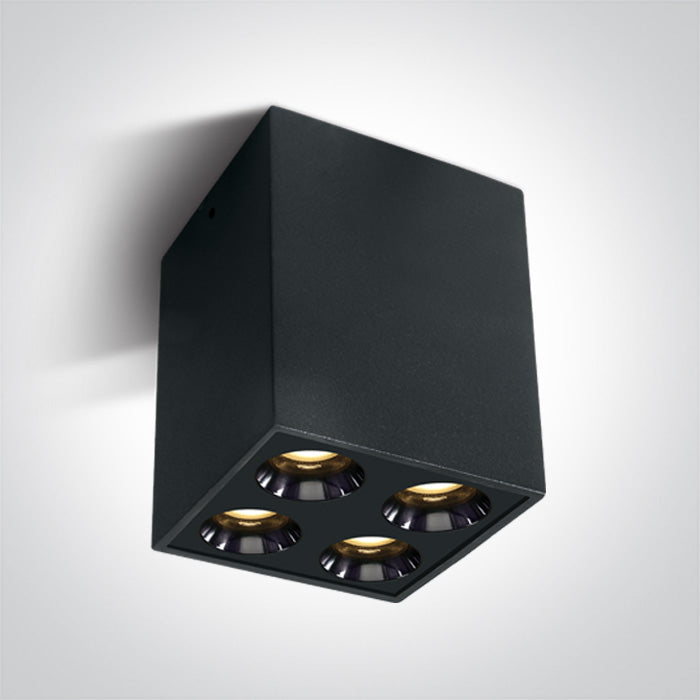 ONE Light Recessed LED Downlight 10W 700lm 3000K CRI90 IP20 Black 12110HB/B/W