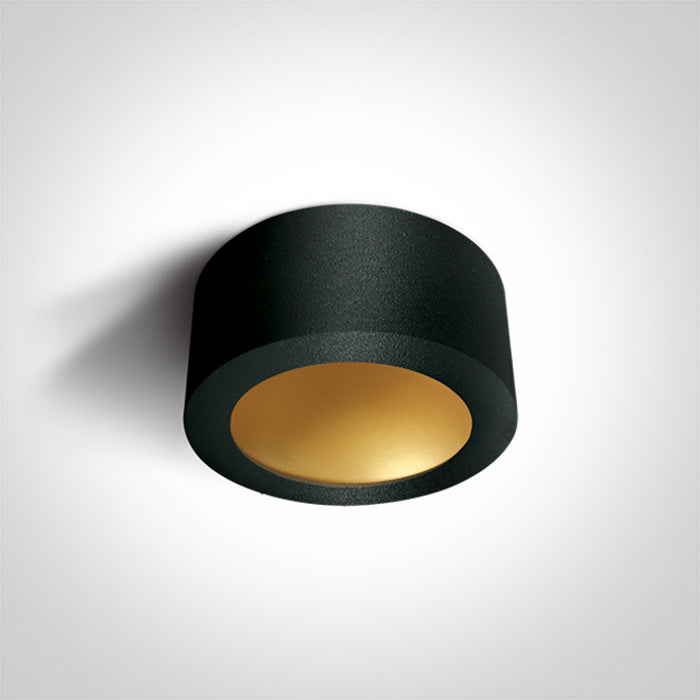 ONE Light Ceiling Light 16W 800lm 3000K CRI80 IP20 Black-Brass 12116FD/B/BS