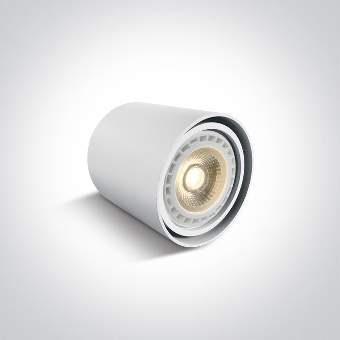 ONE Light Ceiling Light GU10 15W IP20 White 12142/W