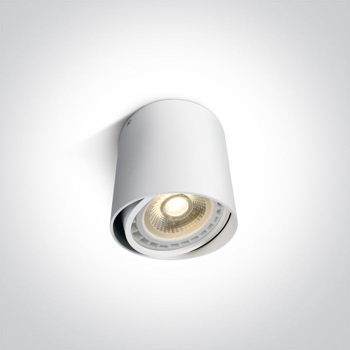 ONE Light Ceiling Light GU10 15W IP20 White 12142/W