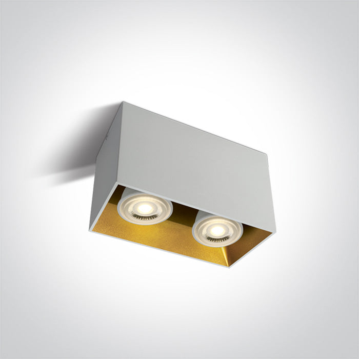 ONE Light Ceiling Light GU10 2x10W IP20 White 12205TA/W