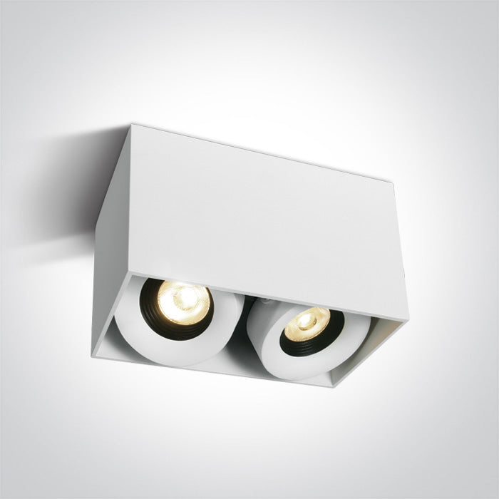 ONE Light | 12208XA/W/W WHITE LED 2X8W WW 36deg IP20 230V DIMMABLE - OEM NORDIC - Quality Parts Distribution