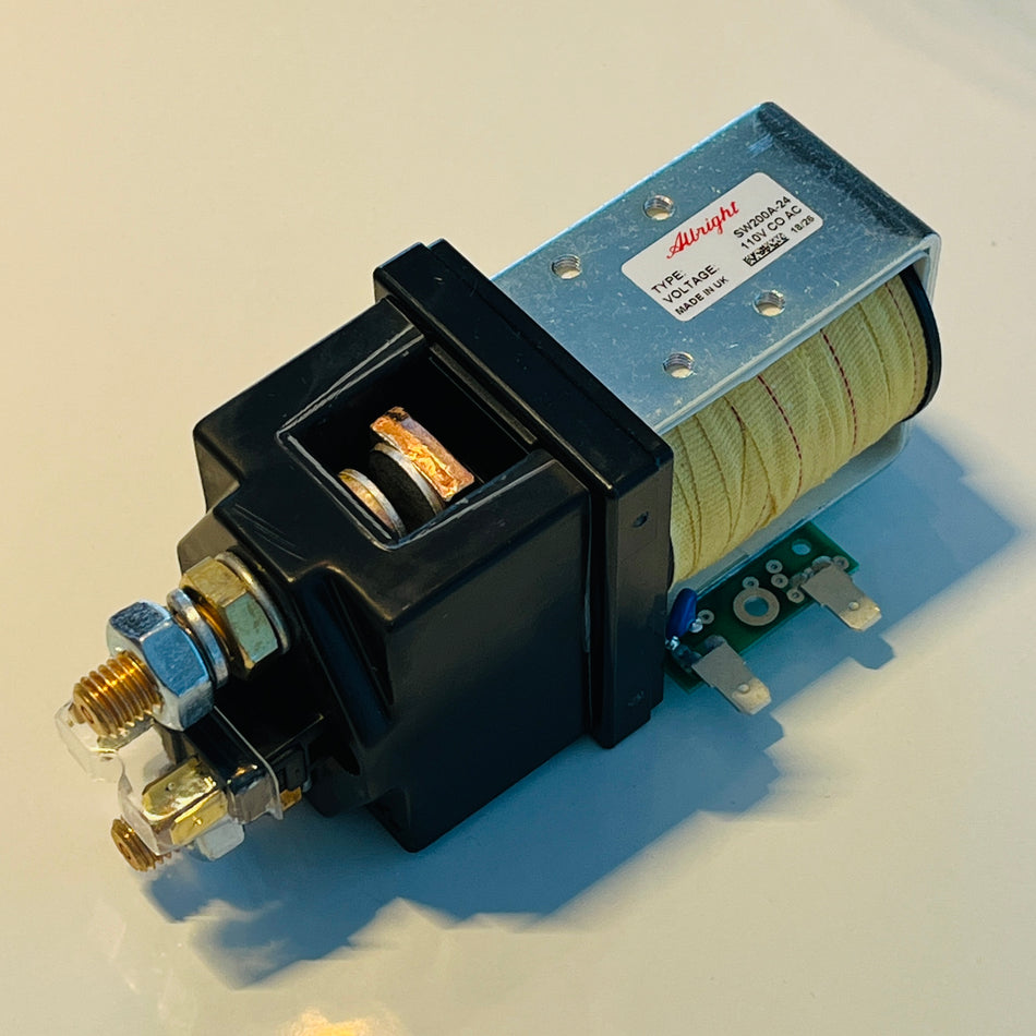 SW200A-24 Albright 250A Single Acting Solenoid Contactor 110V CO