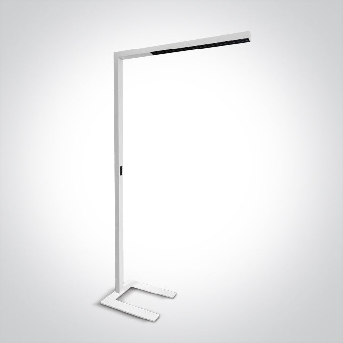 ONE Light | 36004/W/C WHITE 75w FLOOR STAND CW DIMMABLE 230v UGR15 DARK LIGHT - OEM NORDIC - Quality Parts Distribution