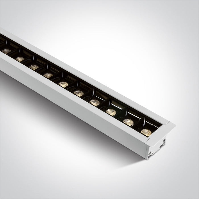 ONE Light | 38145BR/W/W WHITE RECESSED 48pcs SPOTS LED 40W WW 34d LINEAR IP20 230V DARK LIGHT - OEM NORDIC - Quality Parts Distribution