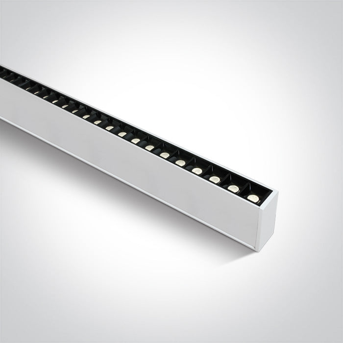 ONE Light | 38150B/W/C WHITE 48pcs SPOTS UGR17 LED 40W CW 1300mm 34d LINEAR 230V DARK LIGHT - OEM NORDIC - Quality Parts Distribution