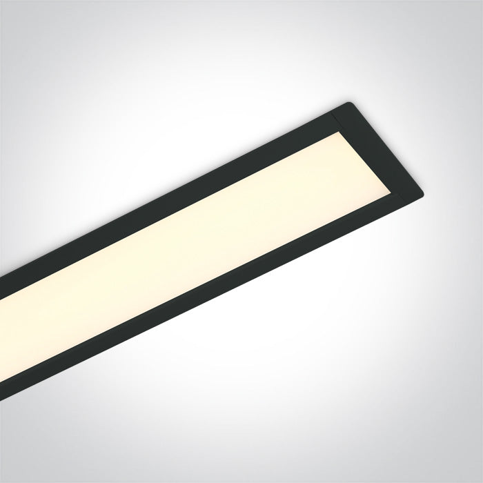 ONE Light | 38152R/B/W BLACK RECESSED LED 40W WW 1200mm 120d LINEAR 230V - OEM NORDIC - Quality Parts Distribution