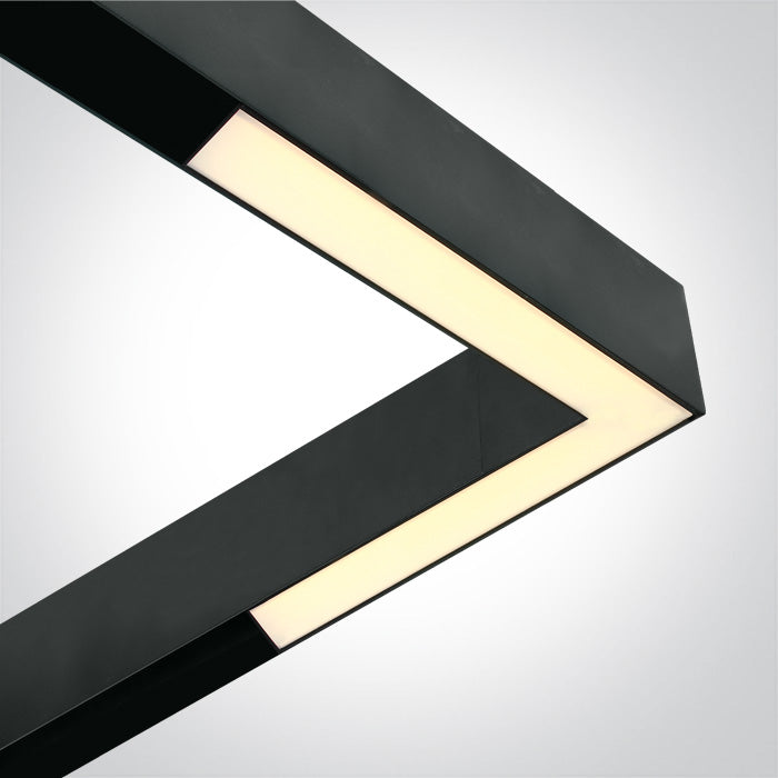 ONE Light | 42100EA/B/W BLACK 16W CORNER LIGHT WW 48V IP20 MINI/MIDI - OEM NORDIC - Quality Parts Distribution