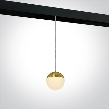 ONE Light Track Spot 10W 700lm 3000K CRI90 IP20 Brushed Brass 42136/BBS/W