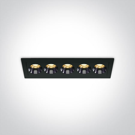 ONE Light | 50012H/B/W BLACK RECESSED LED 12W WW IP20 38deg 230V DARK LIGHT - OEM NORDIC - Quality Parts Distribution
