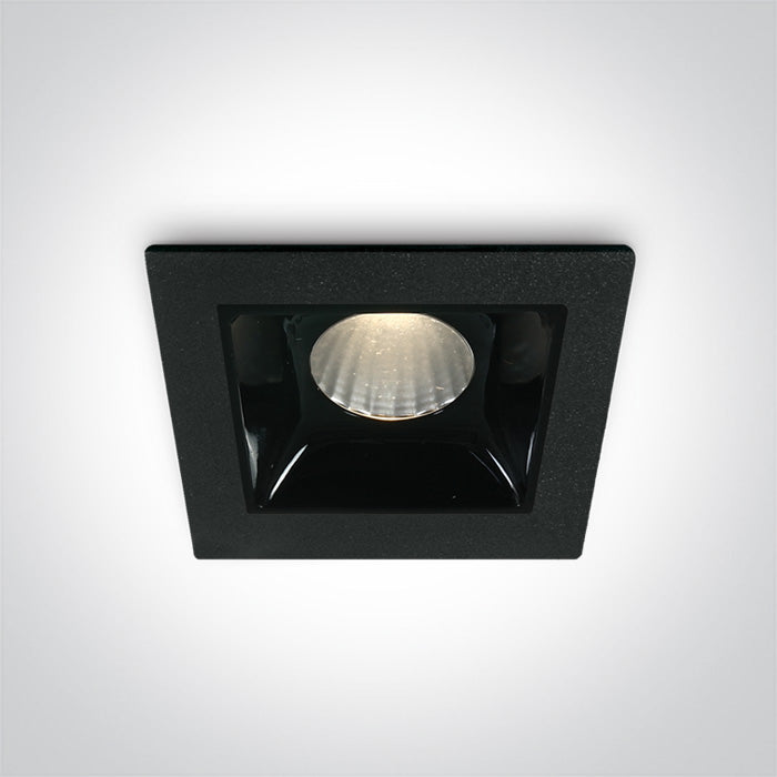ONE Light | 50102B/B/W BLACK LED 2W WW 30deg IP20 700mA DIMMABLE - OEM NORDIC - Quality Parts Distribution