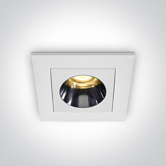 ONE Light | 50103H/W/W WHITE RECESSED LED 3W WW IP20 38deg 230V DARK LIGHT - OEM NORDIC - Quality Parts Distribution