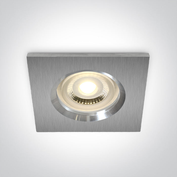 ONE Light Recessed LED Downlight GU10 10W IP65 Aluminium 50105R1/AL