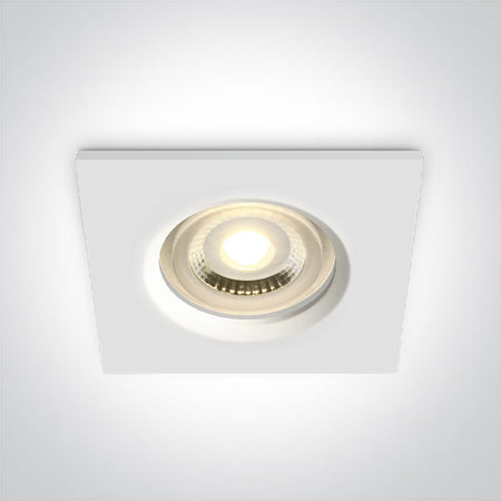 ONE Light Recessed LED Downlight GU10 10W IP65 White 50105R1/W