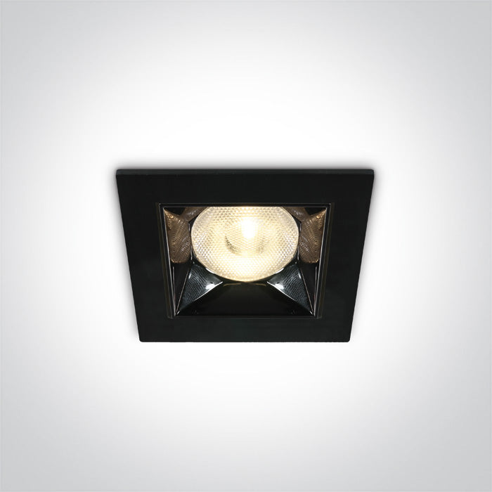 ONE Light | 50106B/B/W BLACK LED 6W WW 38deg IP20 230V - OEM NORDIC - Quality Parts Distribution