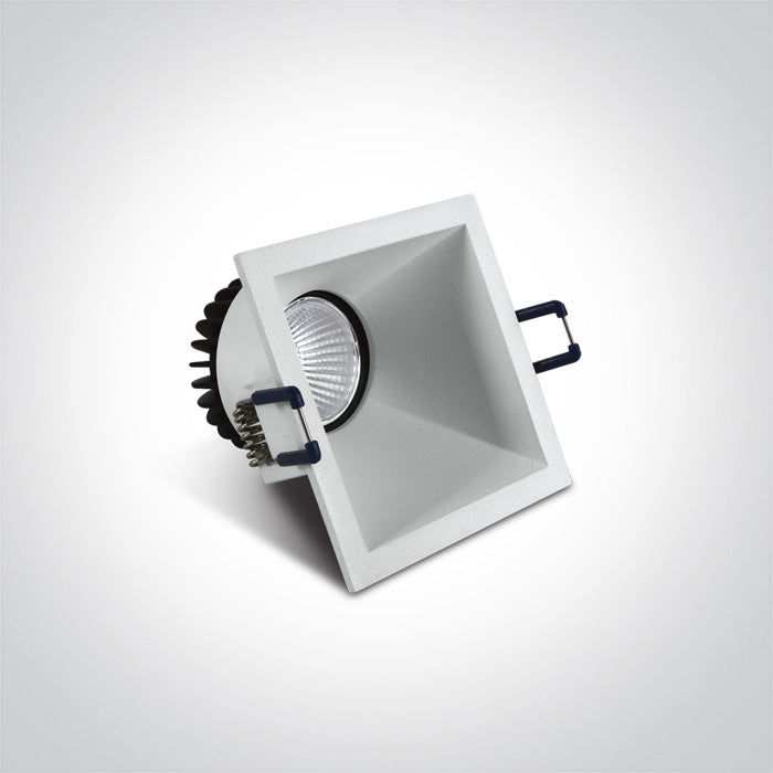 ONE Light Recessed LED Downlight 8W 560lm 3000K CRI80 IP20 White 50108A/W/W