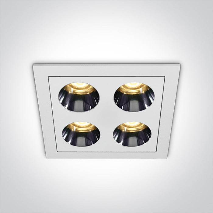 ONE Light | 50110H/W/W WHITE RECESSED LED 10W WW IP20 38deg 230V DARK LIGHT - OEM NORDIC - Quality Parts Distribution