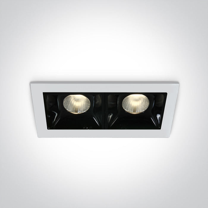 ONE Light | 50202B/W/W WHITE LED 2x2W WW 30deg IP20 700mA DIMMABLE - OEM NORDIC - Quality Parts Distribution