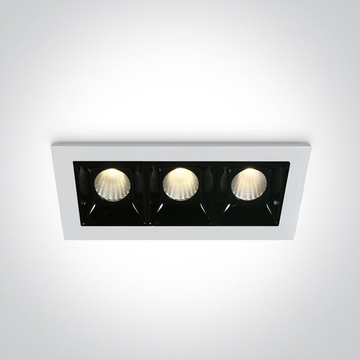 ONE Light | 50302B/W/W WHITE LED 3x2W WW 30deg IP20 700mA DIMMABLE - OEM NORDIC - Quality Parts Distribution