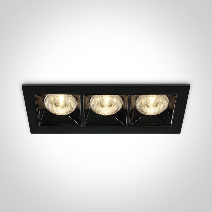ONE Light | 50306B/B/W BLACK LED 12W WW 38deg IP20 230V - OEM NORDIC - Quality Parts Distribution