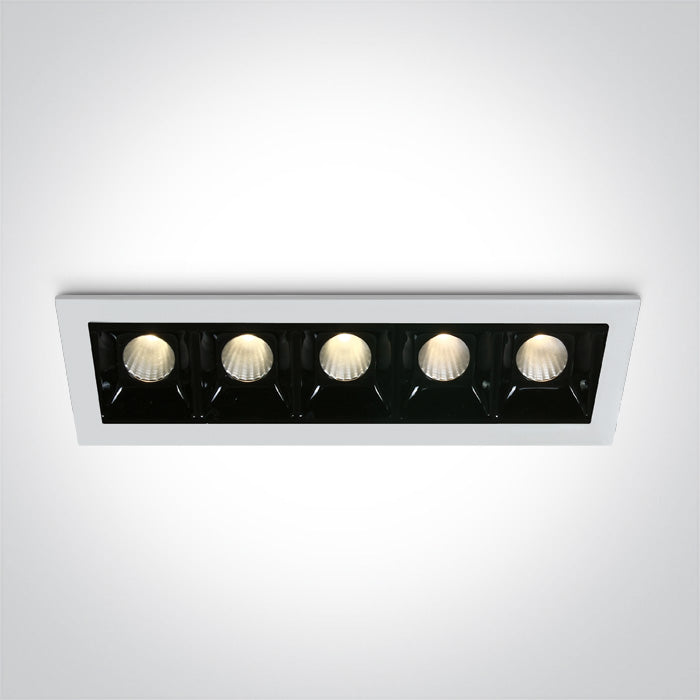 ONE Light | 50502B/W/W WHITE LED 5x2W WW 30deg IP20 700mA DIMMABLE - OEM NORDIC - Quality Parts Distribution