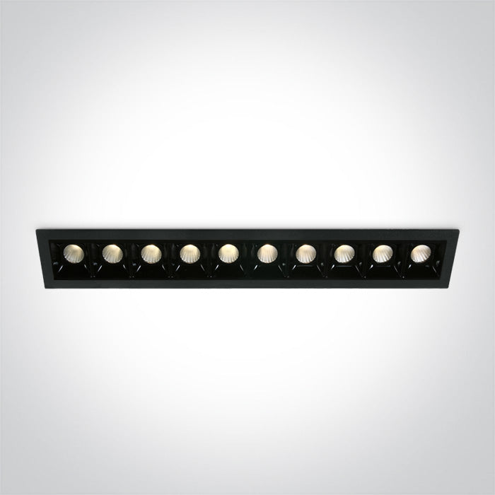 ONE Light | 50902B/B/W BLACK LED 10x2W WW 30deg IP20 700mA DIMMABLE - OEM NORDIC - Quality Parts Distribution