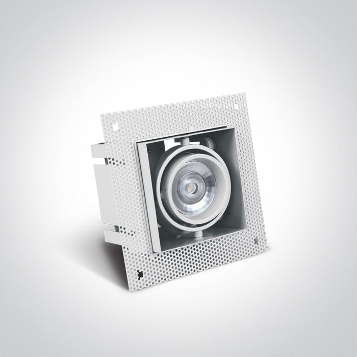 ONE Light Recessed LED Downlight GU10 10W IP20 White 51010TR/W