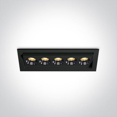 ONE Light Recessed LED Downlight 12W 840lm 3000K CRI90 IP20 Black 51012H/B/W
